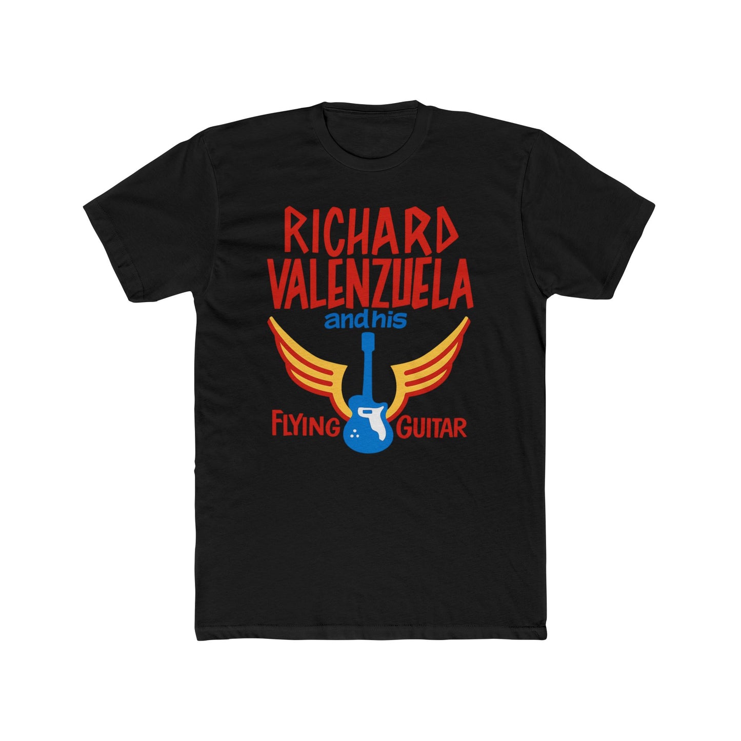 Richard Valenzuela Flying Guitar T-Shirt - 1950s Vintage Cut Rebel Tee