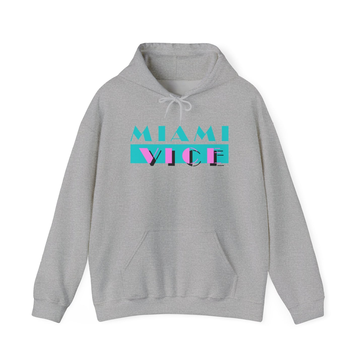 Miami Vice Unisex Hoodie, Retro 80s Style Pullover