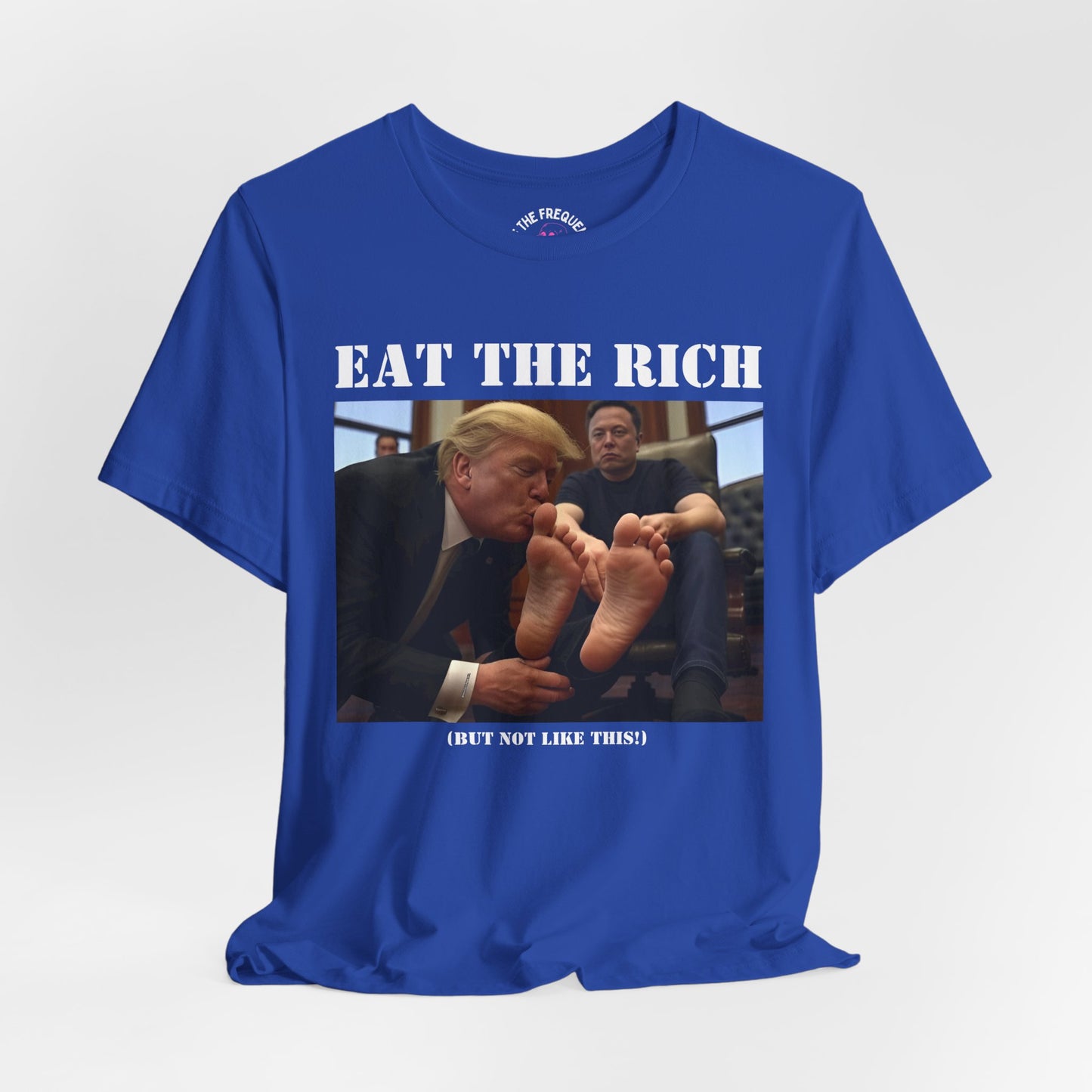 Eat the Rich Political Satire T-Shirt by Off The Frequency
