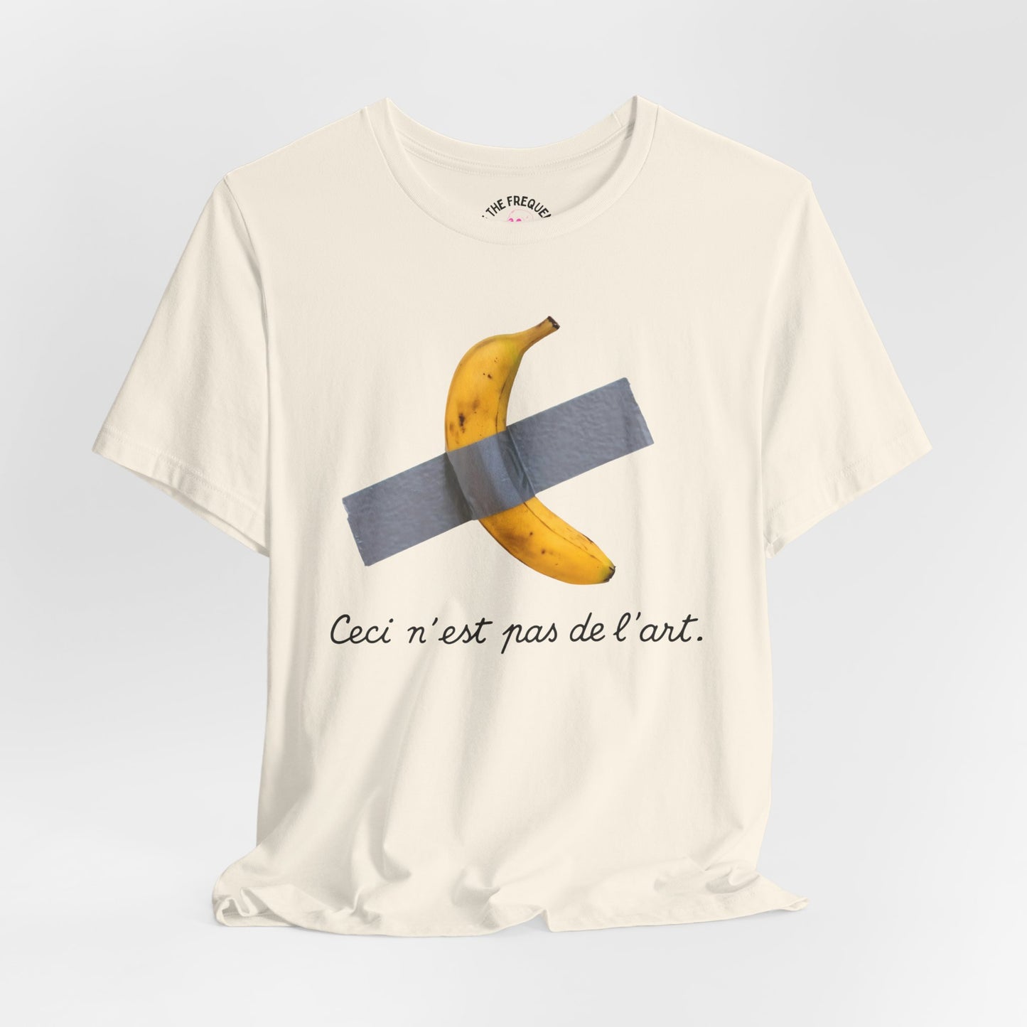 The Treachery of Images Parody Tee, Magritte & Banana Duct Tape Design by Off The Frequency