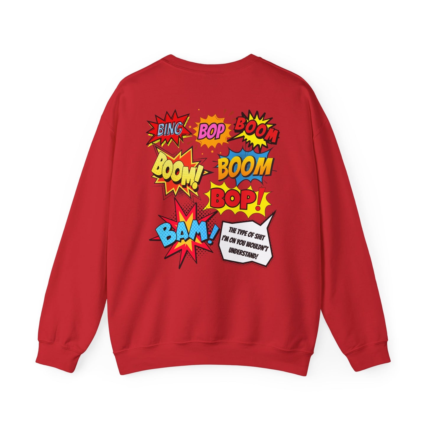 Peekaboo Crewneck Sweatshirt – Kendrick Lamar-Inspired | Comic Book Lyric Graphic
