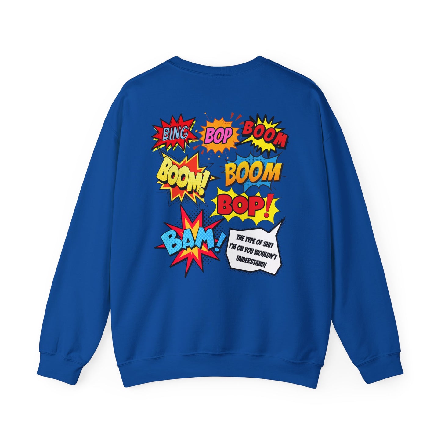 Peekaboo Crewneck Sweatshirt – Kendrick Lamar-Inspired | Comic Book Lyric Graphic