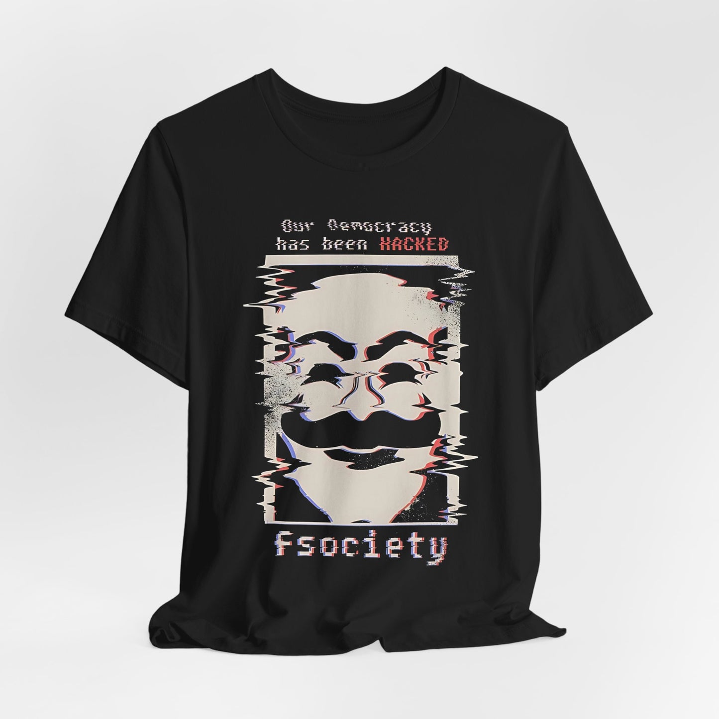 Mr Robot fsociety Glitch Tee by CHOLONERD