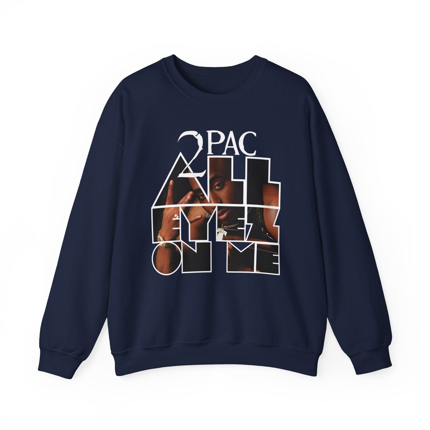 All Eyez on Me Album Cover Crewneck Sweatshirt by CHOLONERD