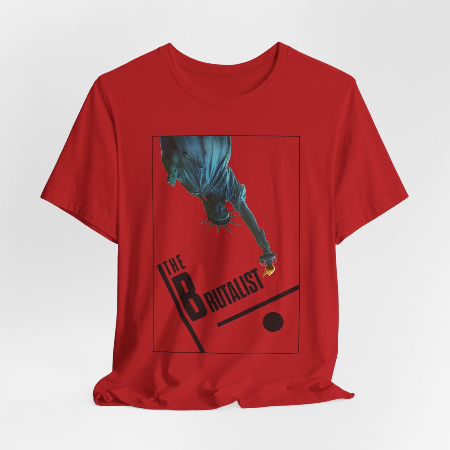 The Brutalist Movie Tee | Upside-Down Statue of Liberty Design