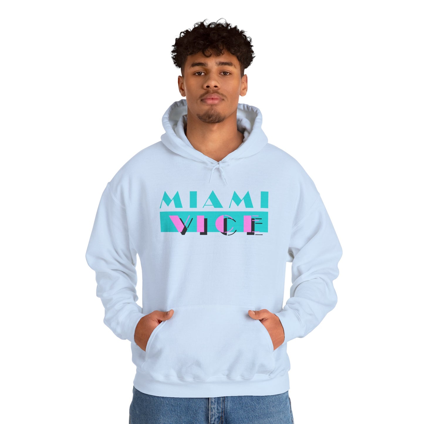 Miami Vice Unisex Hoodie, Retro 80s Style Pullover