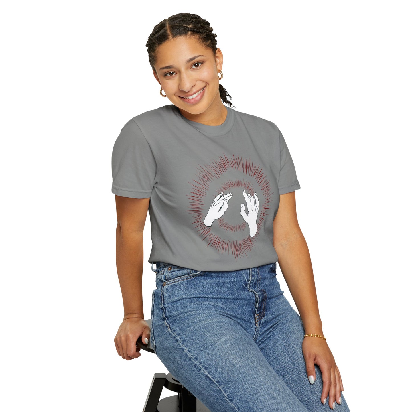 Godspeed You! Black Emperor Lift Your Skinny Fists Like Antennas To Heaven Album Cover on Comfort Colors Heavy Tee