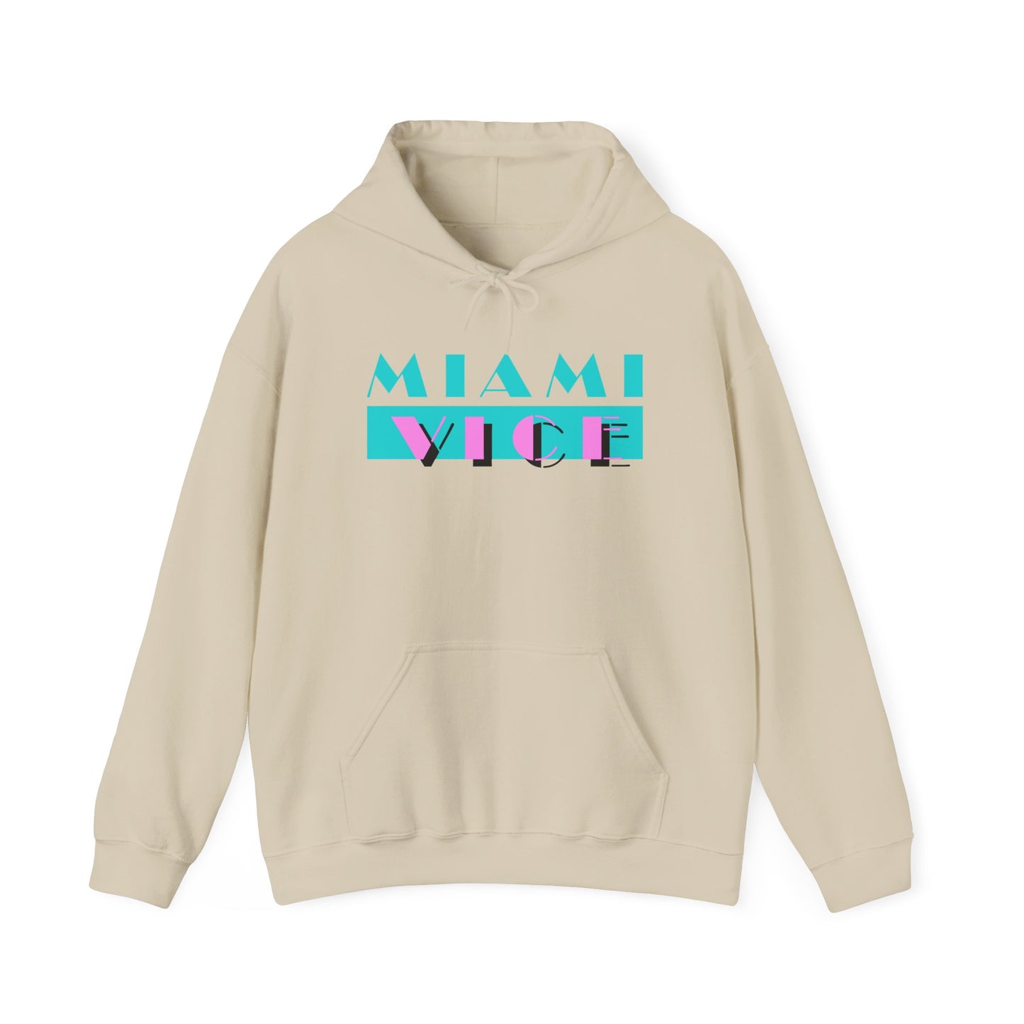 Miami Vice Unisex Hoodie, Retro 80s Style Pullover