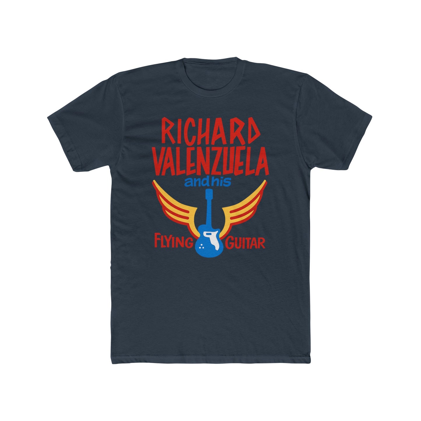Richard Valenzuela Flying Guitar T-Shirt - 1950s Vintage Cut Rebel Tee