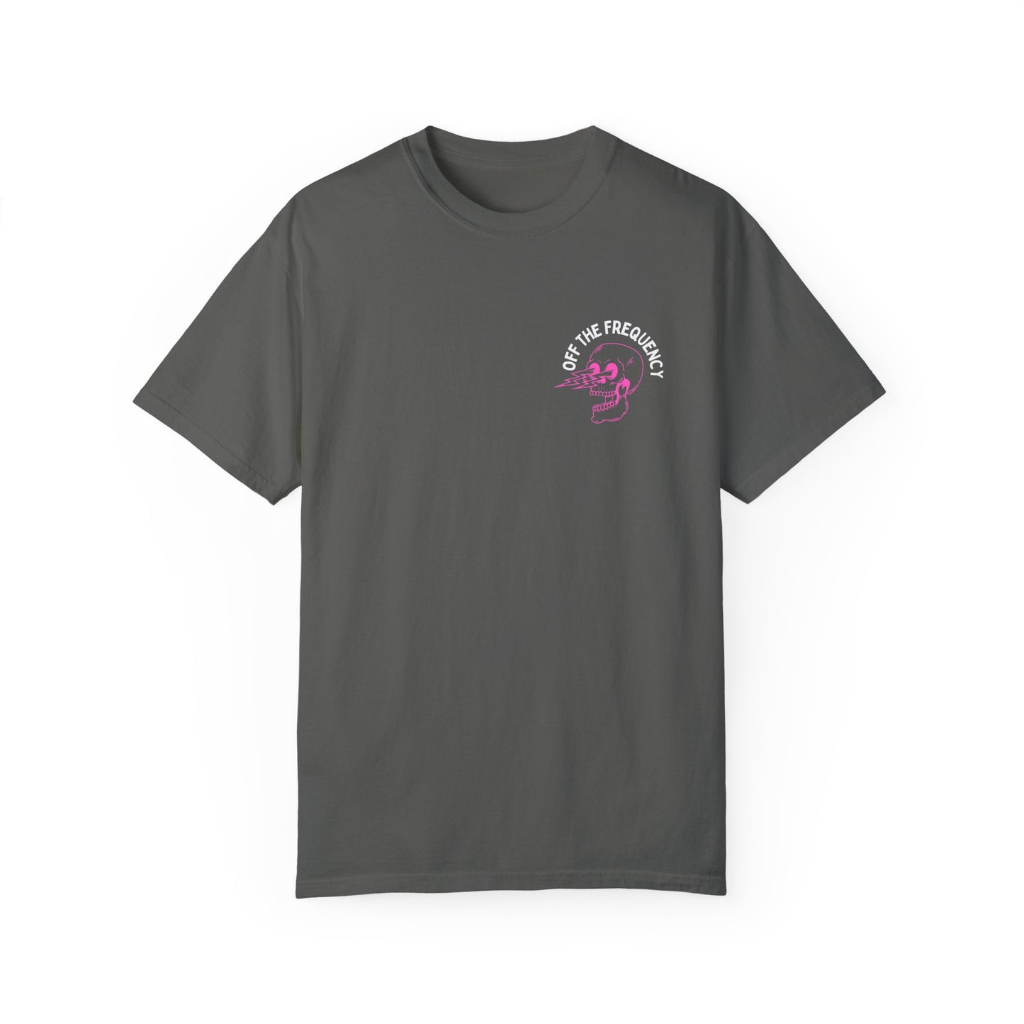 OFF THE FREQUENCY Skull Logo Tee – Comfort Colors Heavyweight Shirt