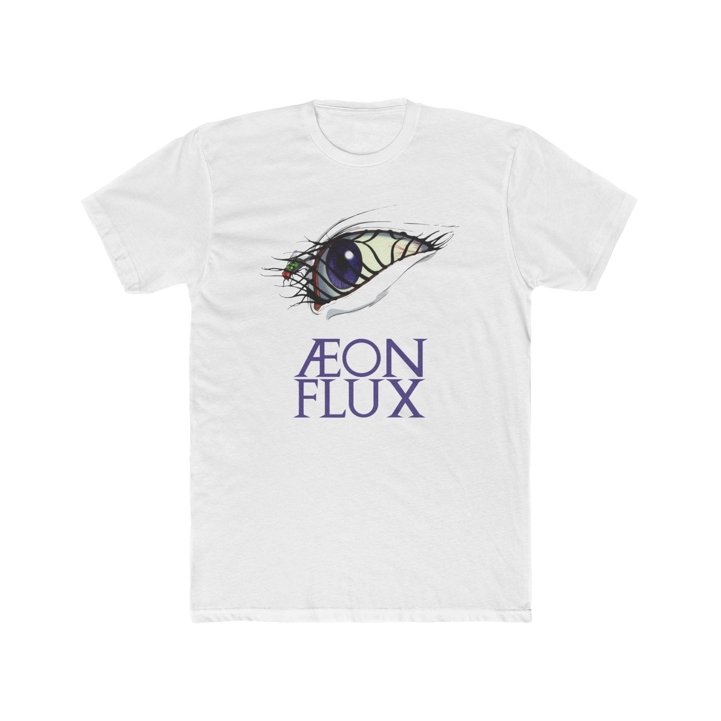 Æon Flux T-Shirt - Retro 90s Animated Series - Black or White - Inverted Design Option