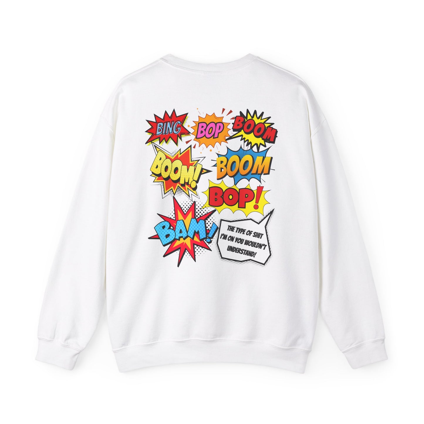 Peekaboo Crewneck Sweatshirt – Kendrick Lamar-Inspired | Comic Book Lyric Graphic