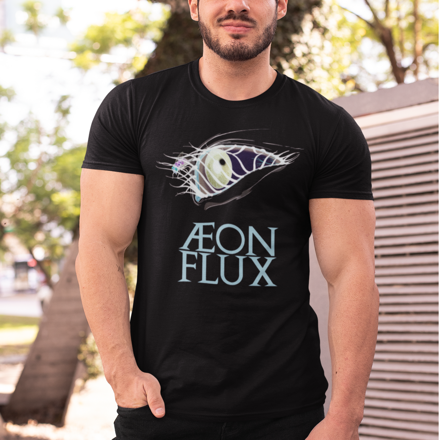 Æon Flux T-Shirt - Retro 90s Animated Series - Black or White - Inverted Design Option