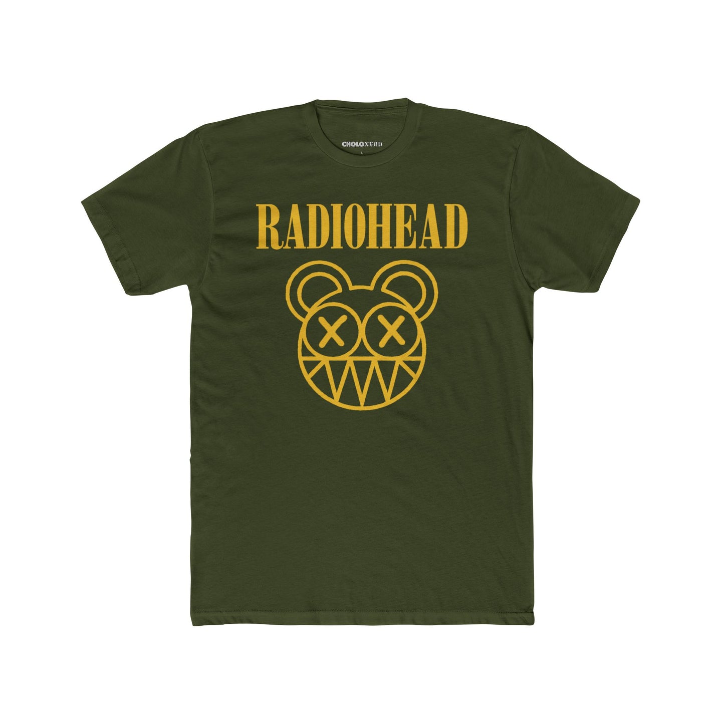 Radiohead Nirvana Mashup Shirt | Modified Bear Smiley Face Graphic Tee