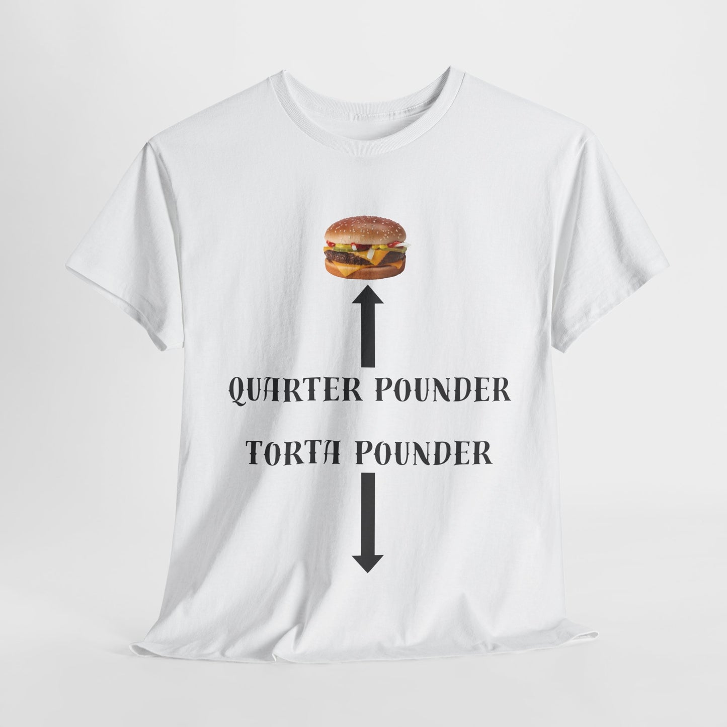 Quarter Pounder + Torta Pounder T-Shirt by CHOLONERD