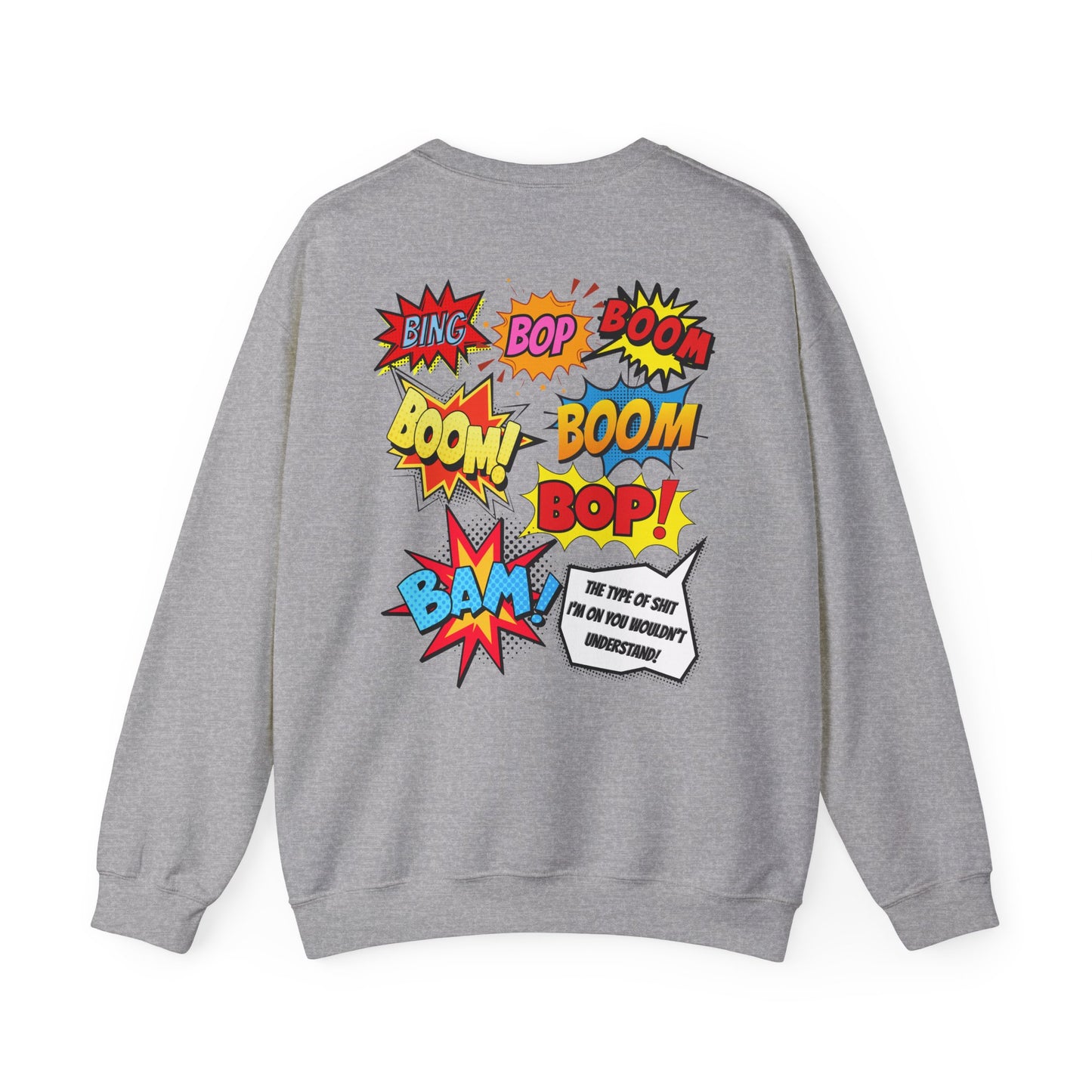 Peekaboo Crewneck Sweatshirt – Kendrick Lamar-Inspired | Comic Book Lyric Graphic
