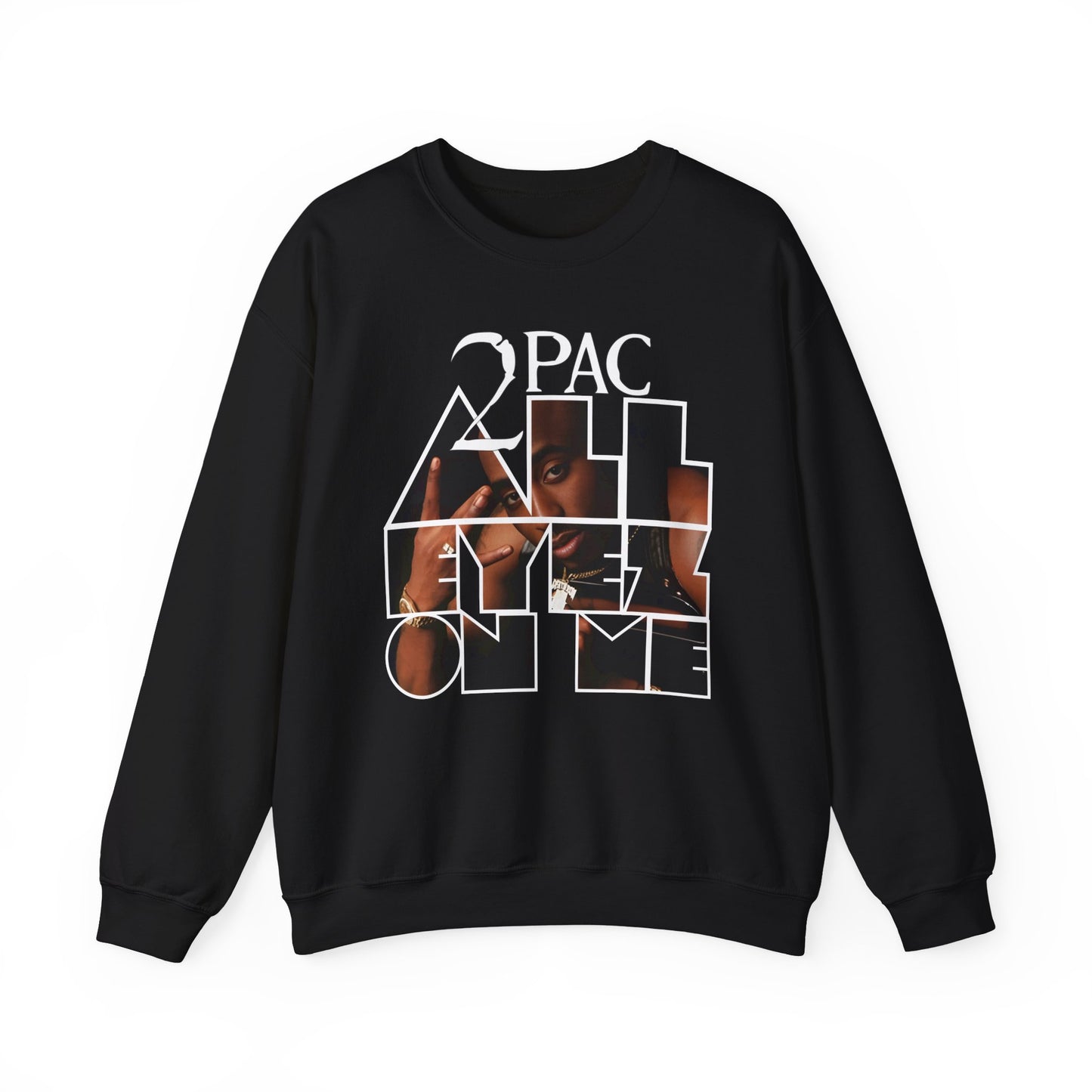 All Eyez on Me Album Cover Crewneck Sweatshirt by CHOLONERD