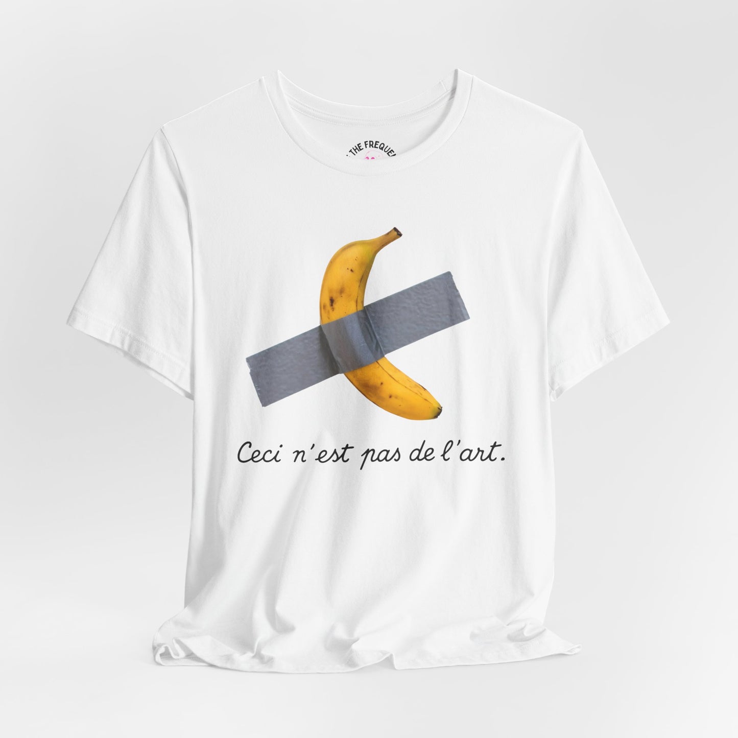 The Treachery of Images Parody Tee, Magritte & Banana Duct Tape Design by Off The Frequency