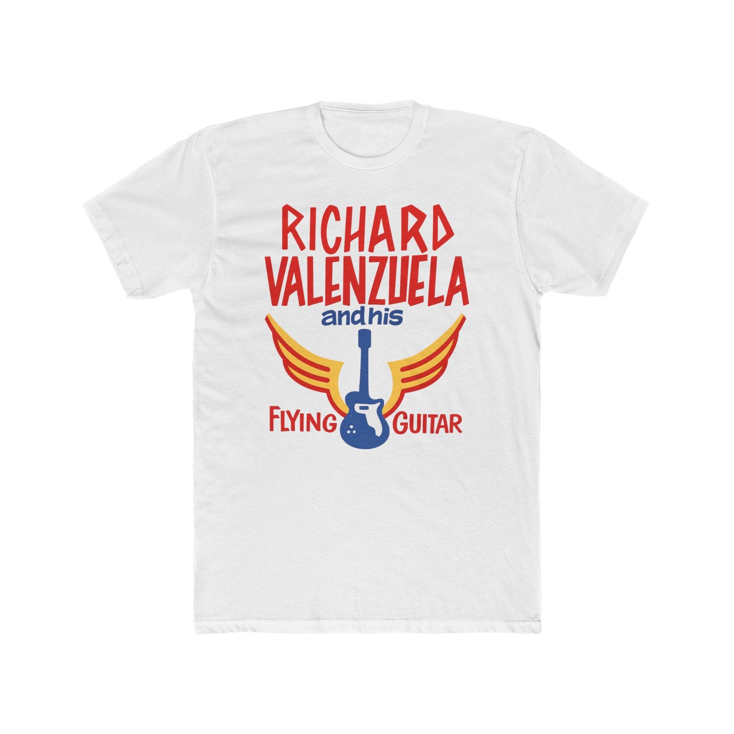 Richard Valenzuela Flying Guitar T-Shirt - 1950s Vintage Cut Rebel Tee