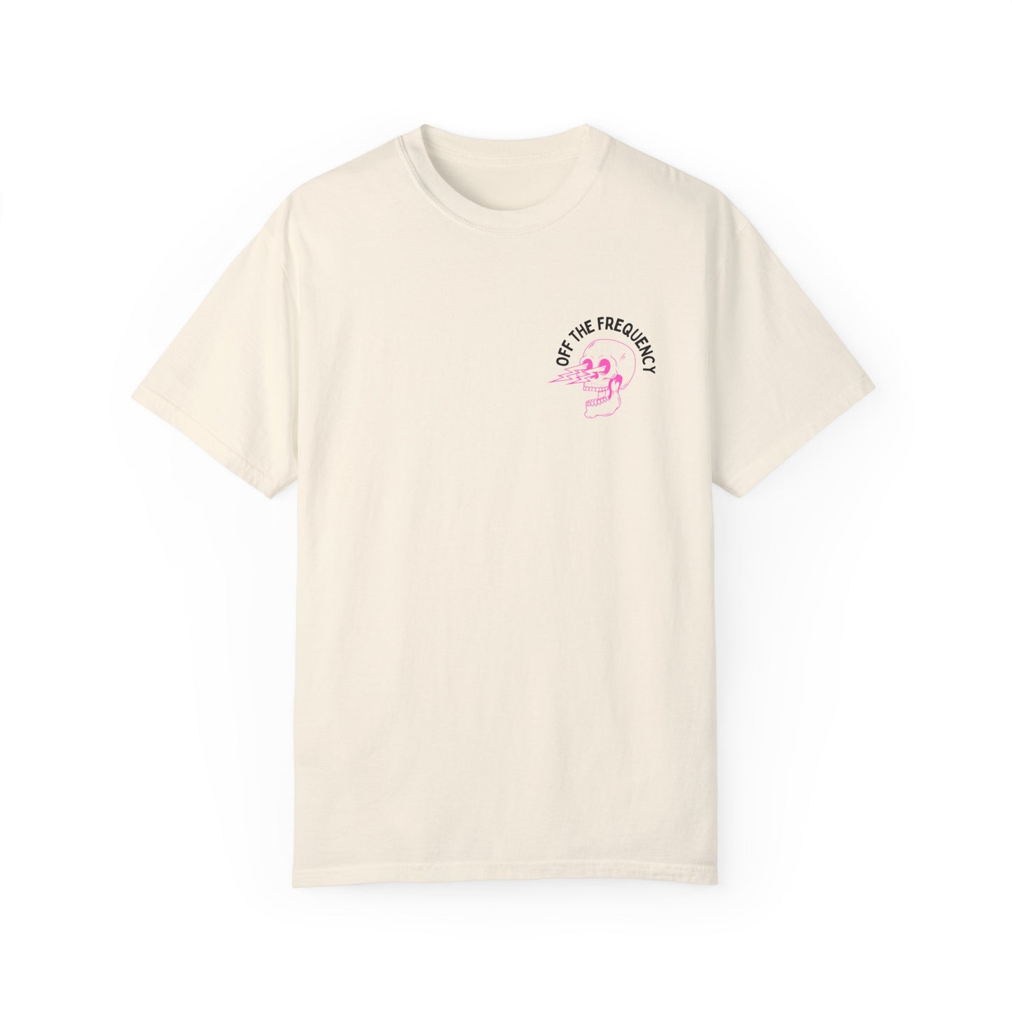 OFF THE FREQUENCY Skull Logo Tee – Comfort Colors Heavyweight Shirt