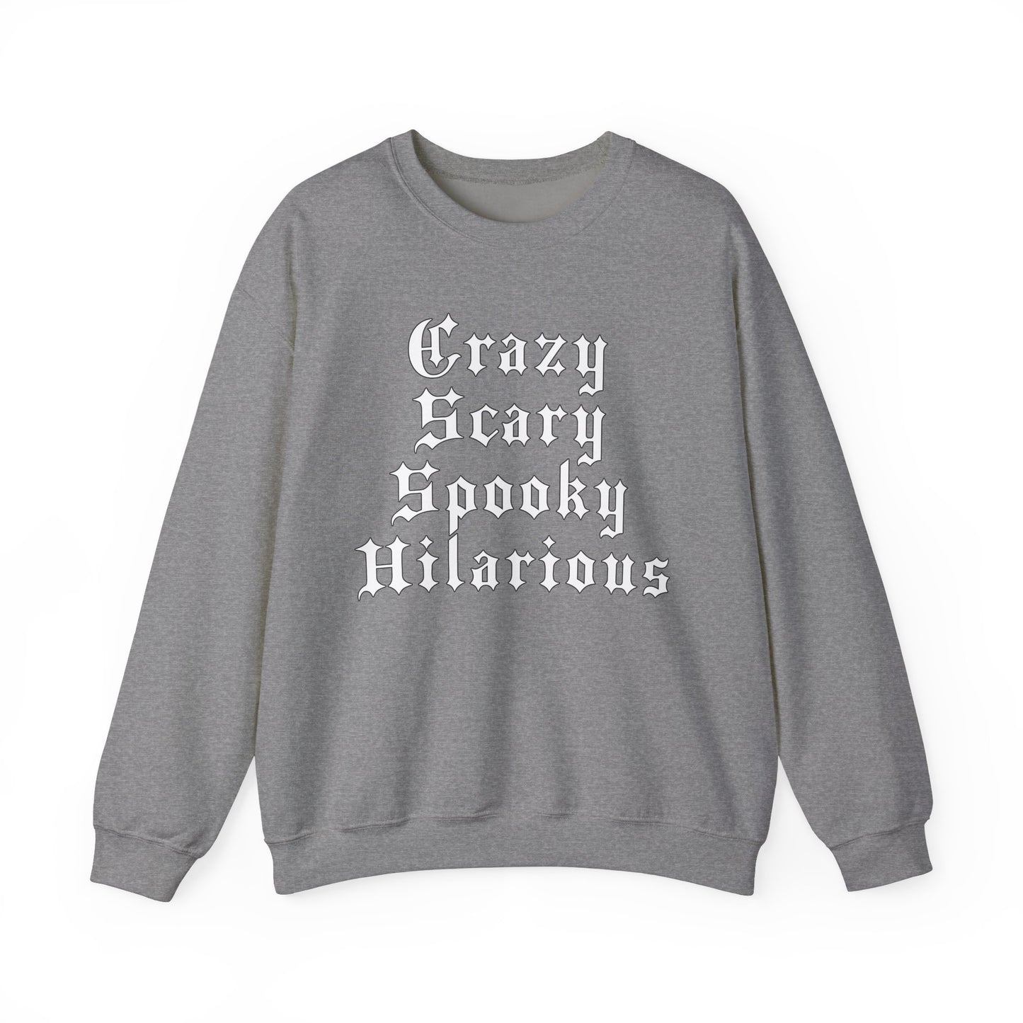 Crazy Scary Spooky Hilarious GNX Crewneck Sweatshirt by CholoNerd