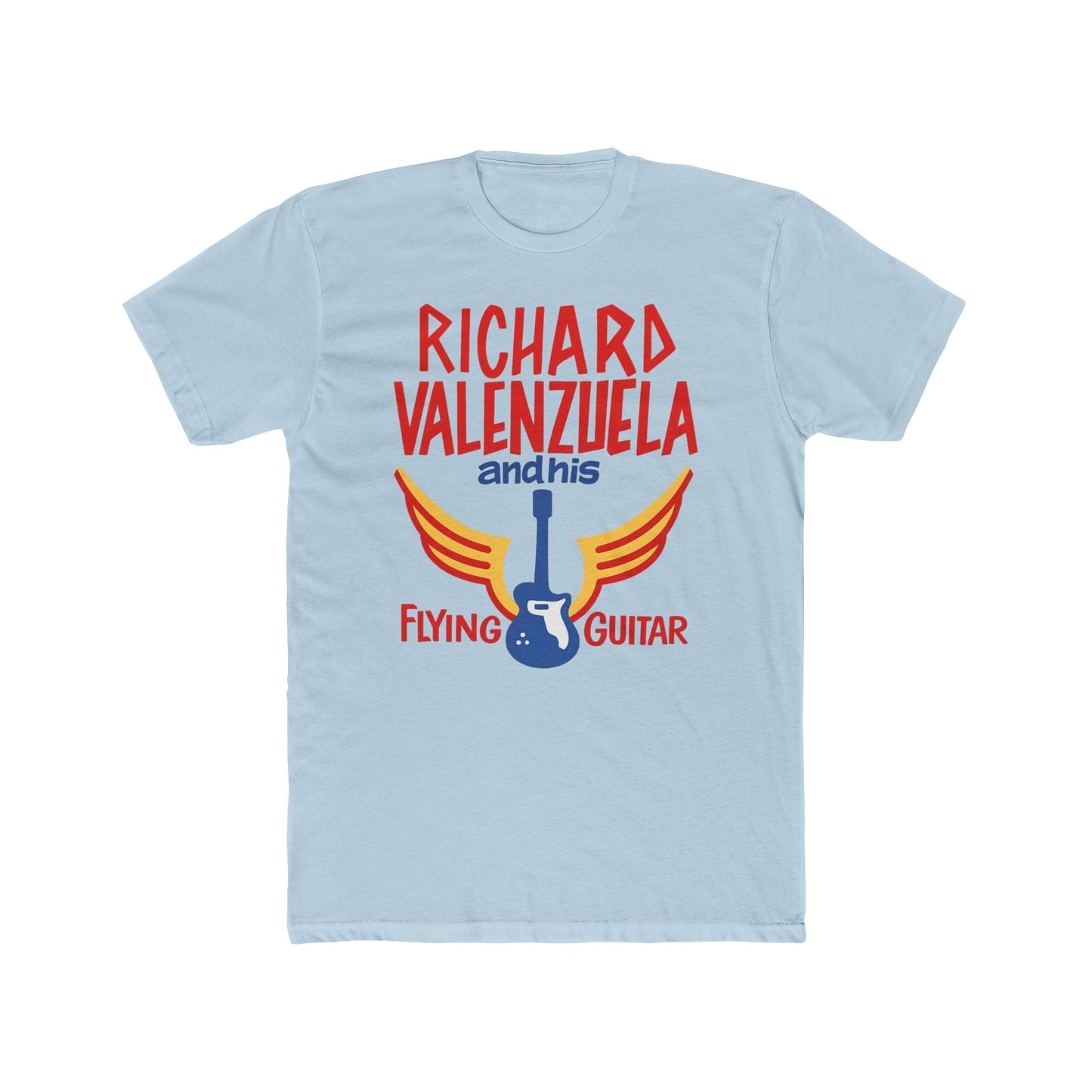 Richard Valenzuela Flying Guitar T-Shirt - 1950s Vintage Cut Rebel Tee