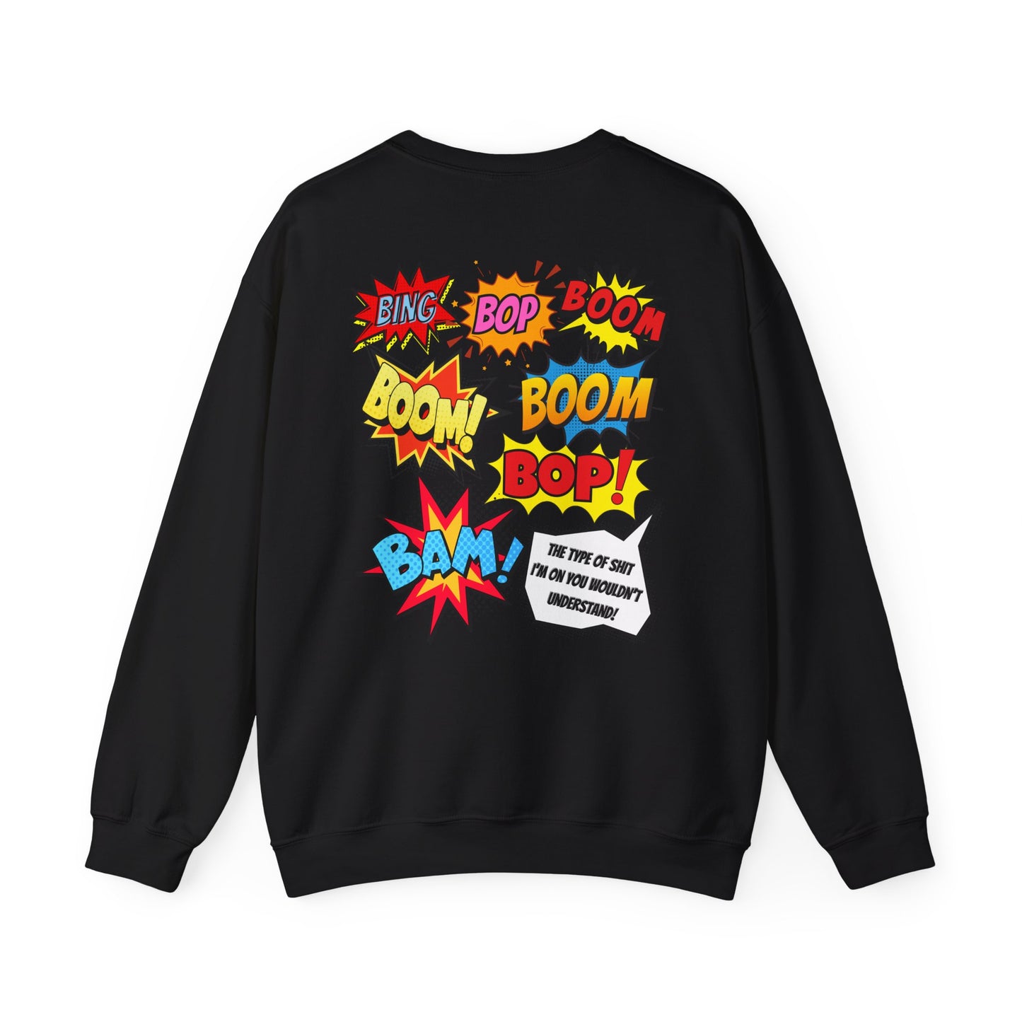 Peekaboo Crewneck Sweatshirt – Kendrick Lamar-Inspired | Comic Book Lyric Graphic