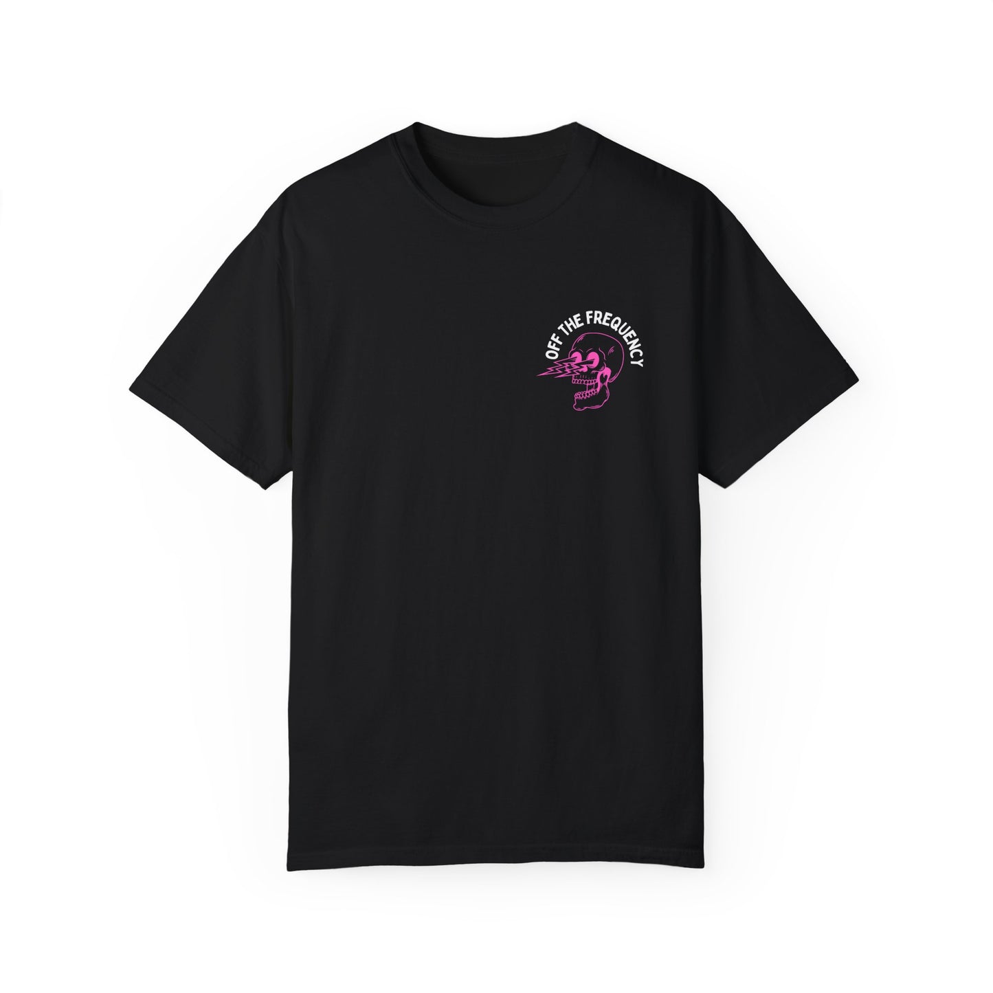 OFF THE FREQUENCY Skull Logo Tee – Comfort Colors Heavyweight Shirt
