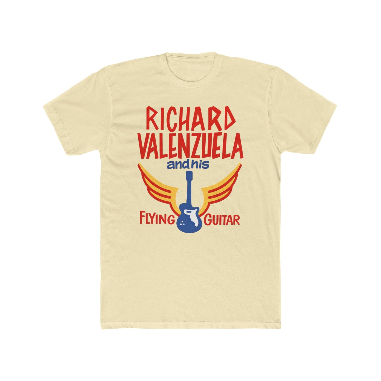 Richard Valenzuela Flying Guitar T-Shirt - 1950s Vintage Cut Rebel Tee