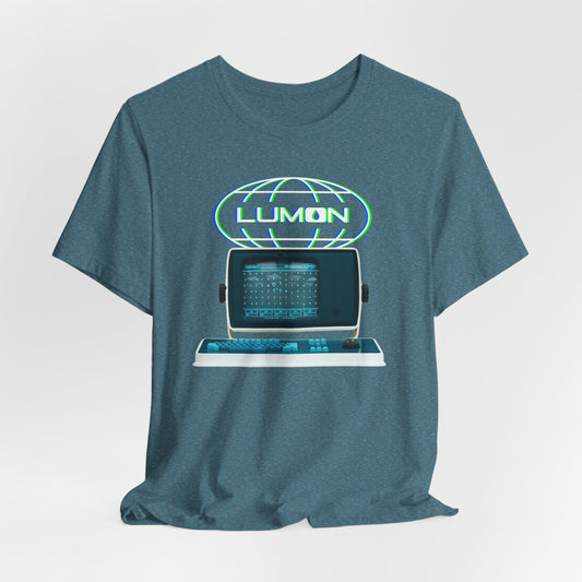 LUMON Glow Logo and Computer Graphic Tee by CHOLONERD