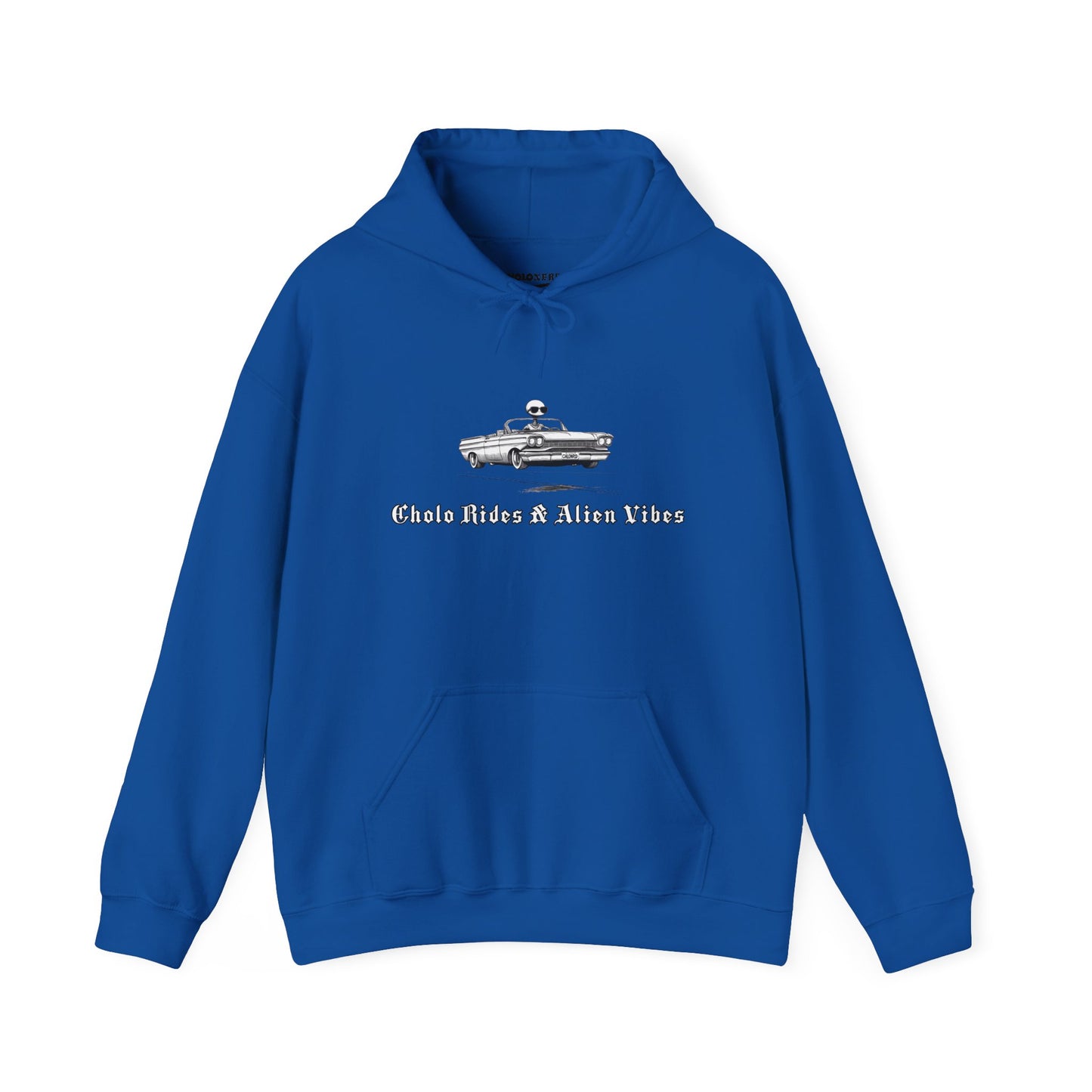 Cholo Rides & Alien Vibes Hoodie by CholoNerd