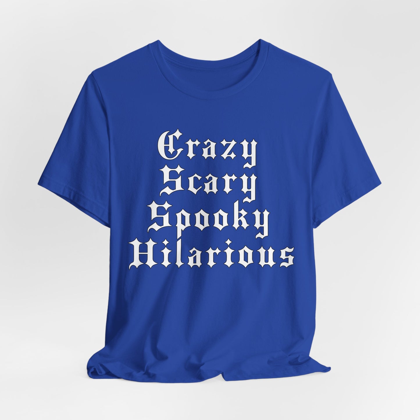 Crazy Scary Spooky Hilarious T-Shirt - TV Off GNX Kendrick Lamar-Inspired Unisex Soft Tee by CHOLONERD