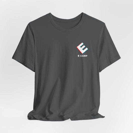 Mr Robot E Corp Glitch Logo Tee by CHOLONERD