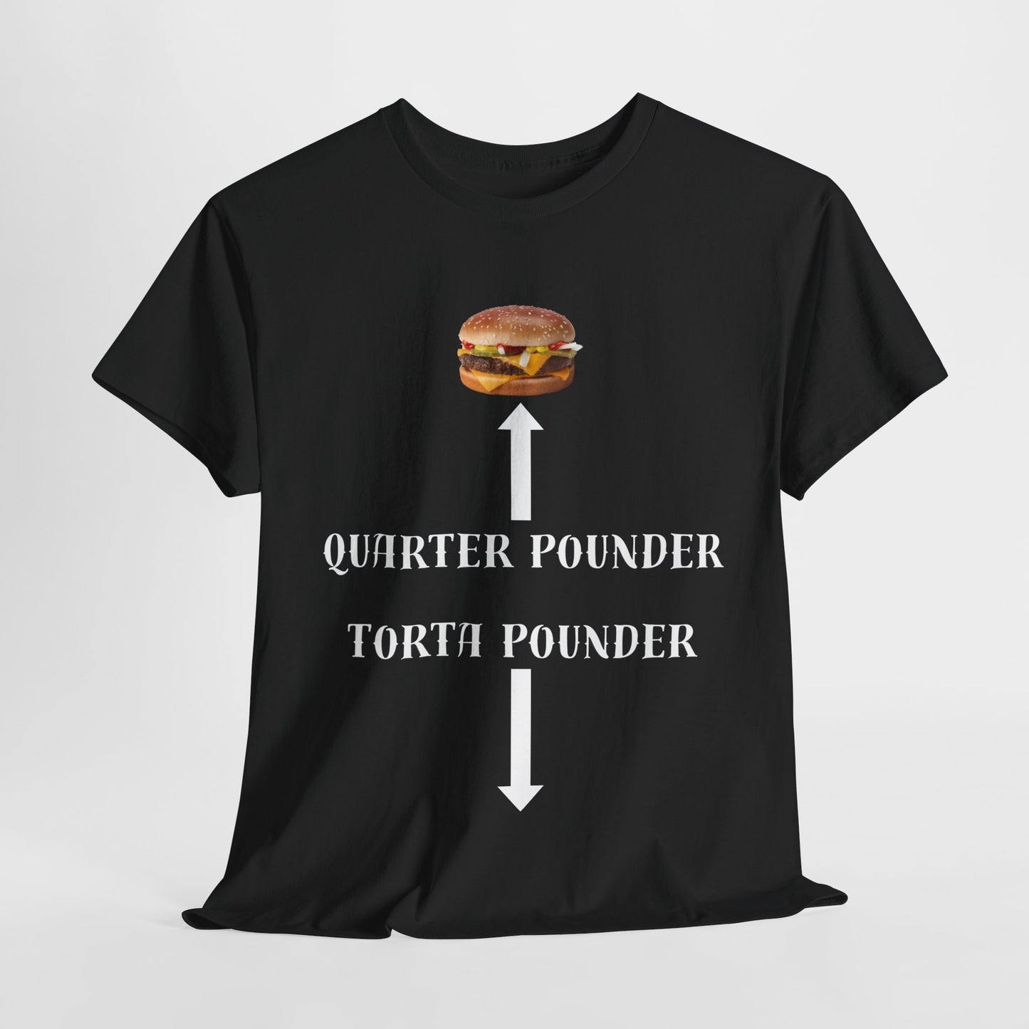 Quarter Pounder + Torta Pounder T-Shirt by CHOLONERD