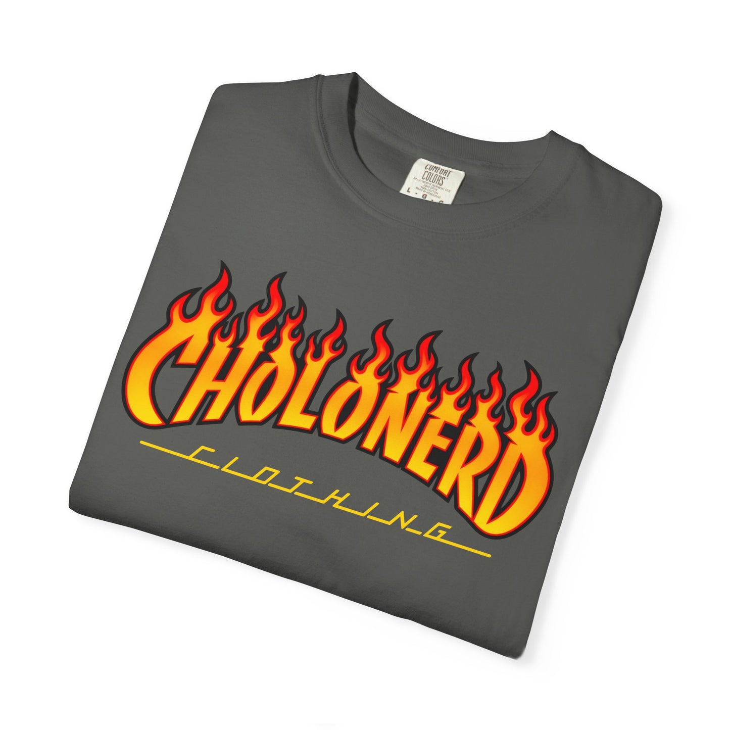 CHOLONERD Flame Logo Heavyweight T-Shirt