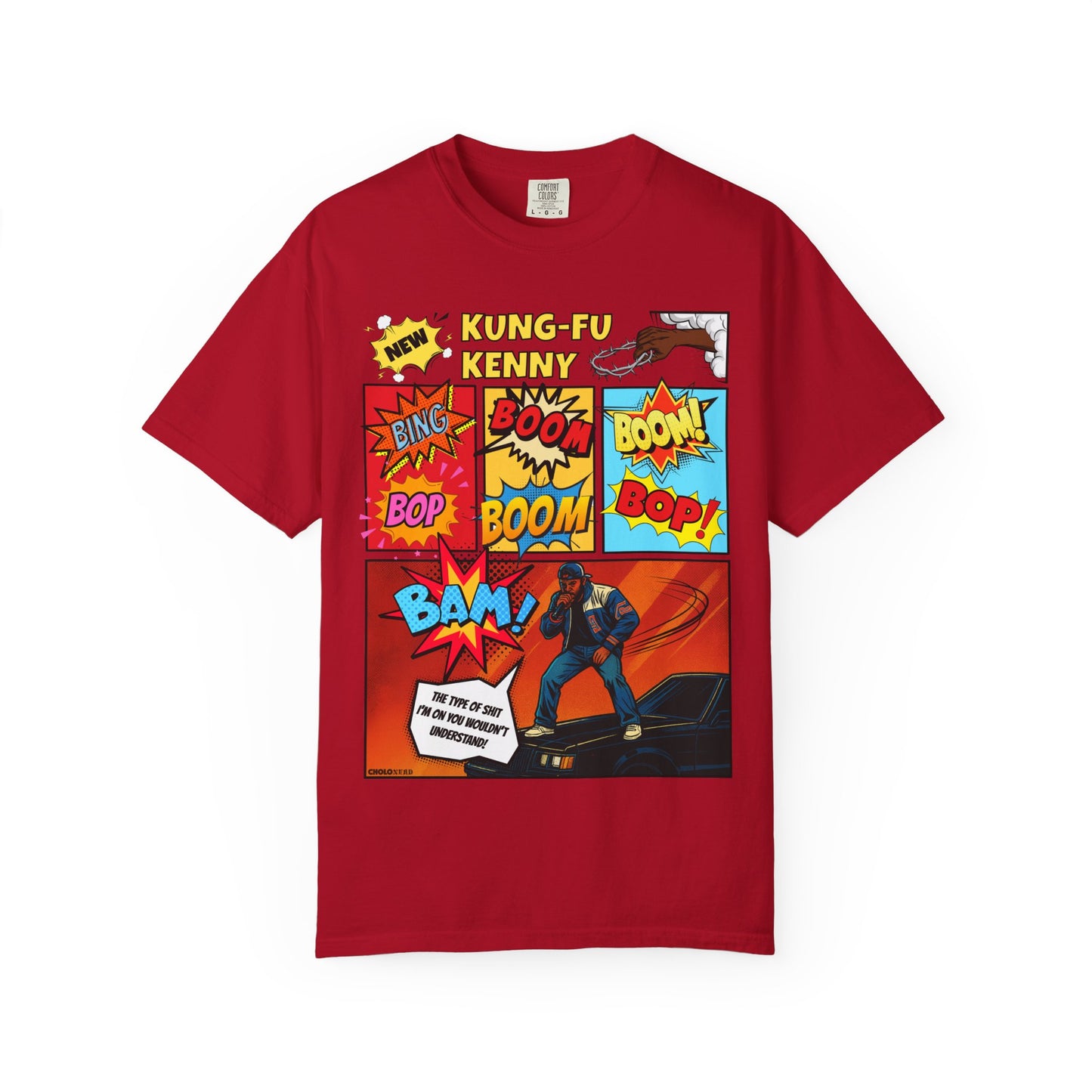 Kendrick Lamar Peekaboo Comic Book-Inspired COMFORT COLORS T-Shirt (Front Design)