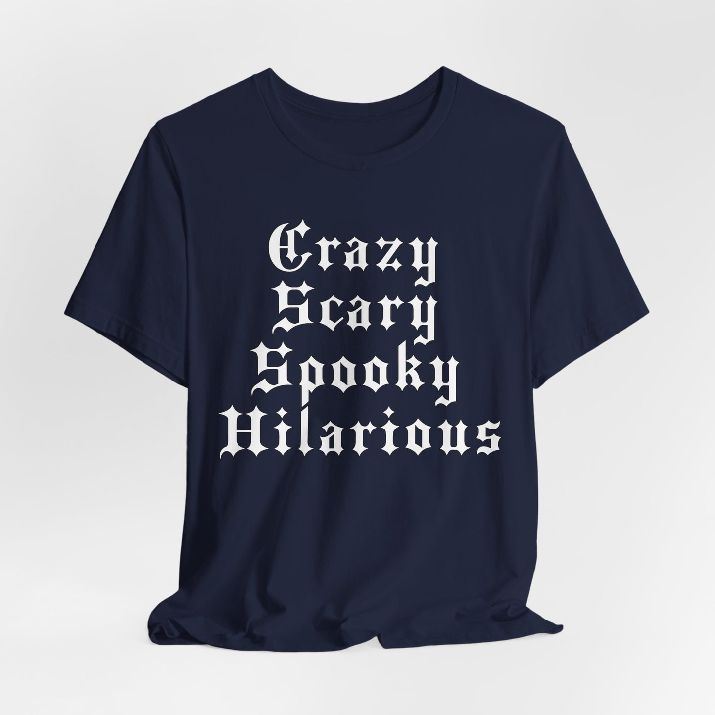 Crazy Scary Spooky Hilarious T-Shirt - TV Off GNX Kendrick Lamar-Inspired Unisex Soft Tee by CHOLONERD