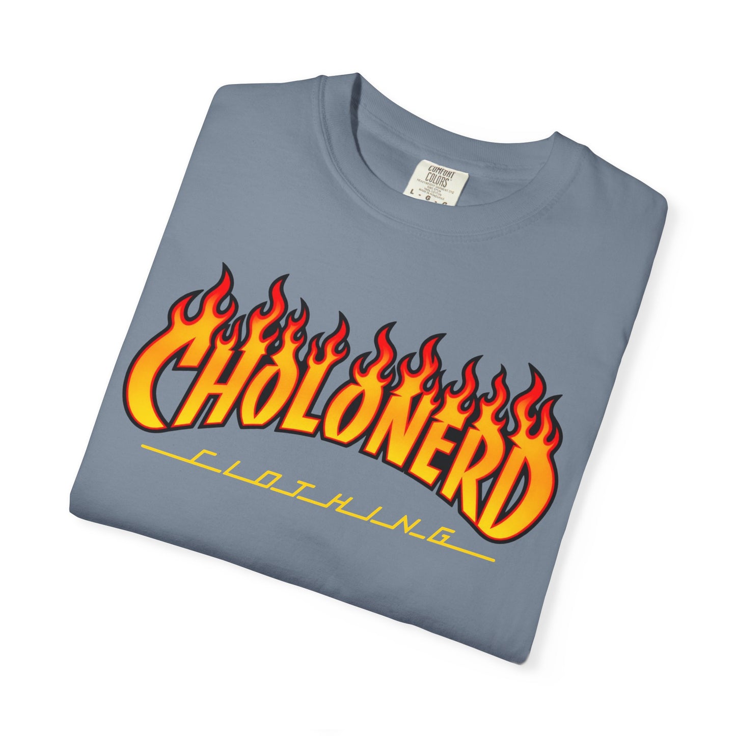 CHOLONERD Flame Logo Heavyweight T-Shirt