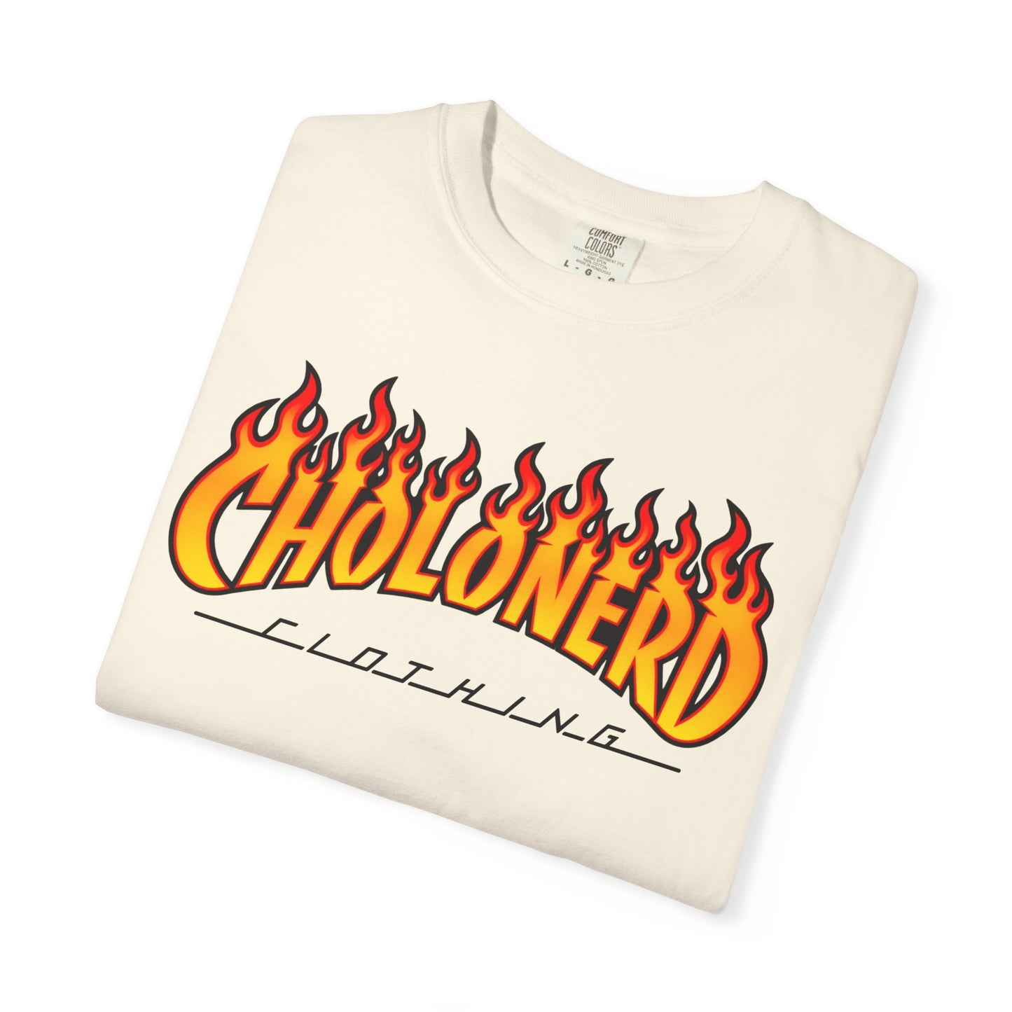 CHOLONERD Flame Logo Heavyweight T-Shirt