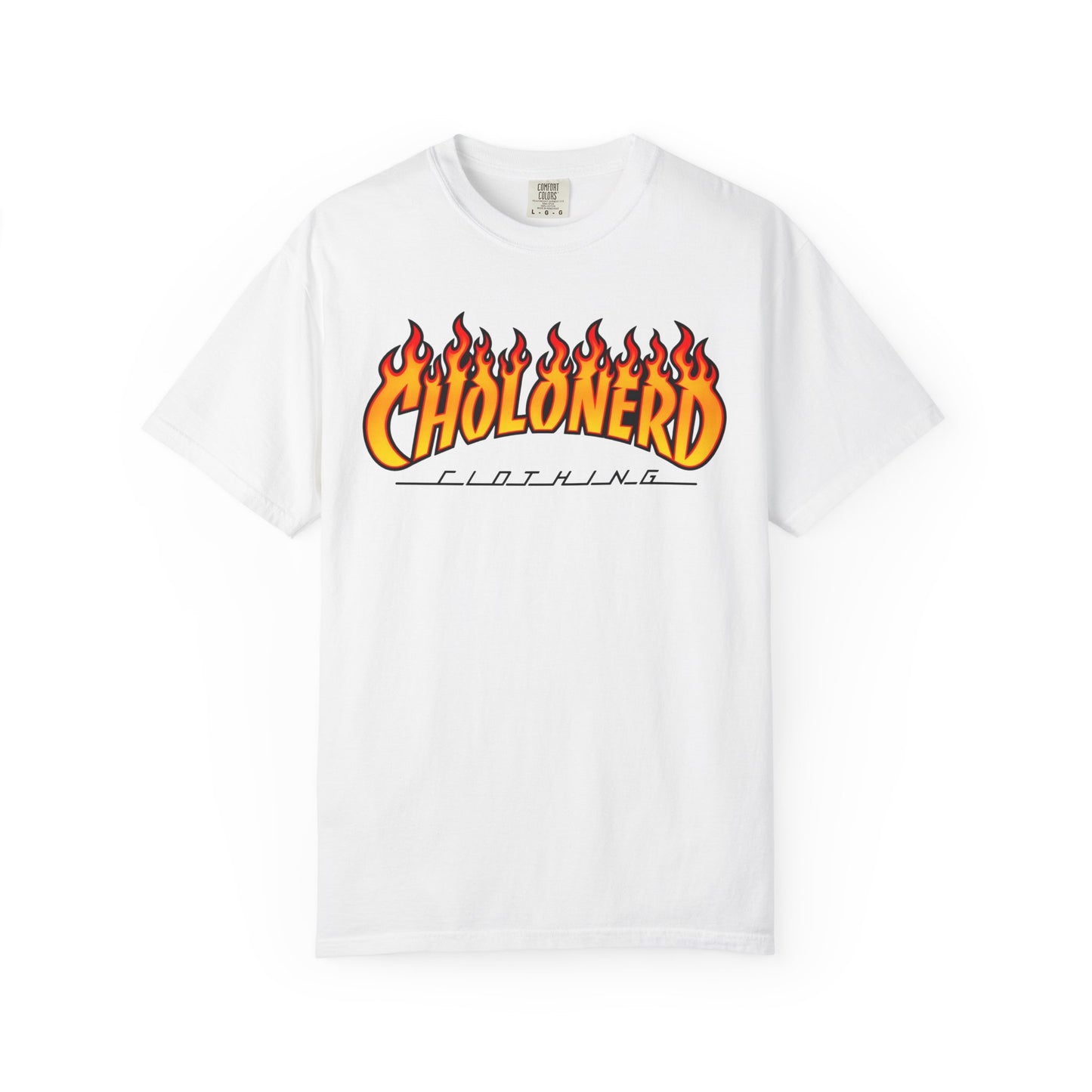 CHOLONERD Flame Logo Heavyweight T-Shirt
