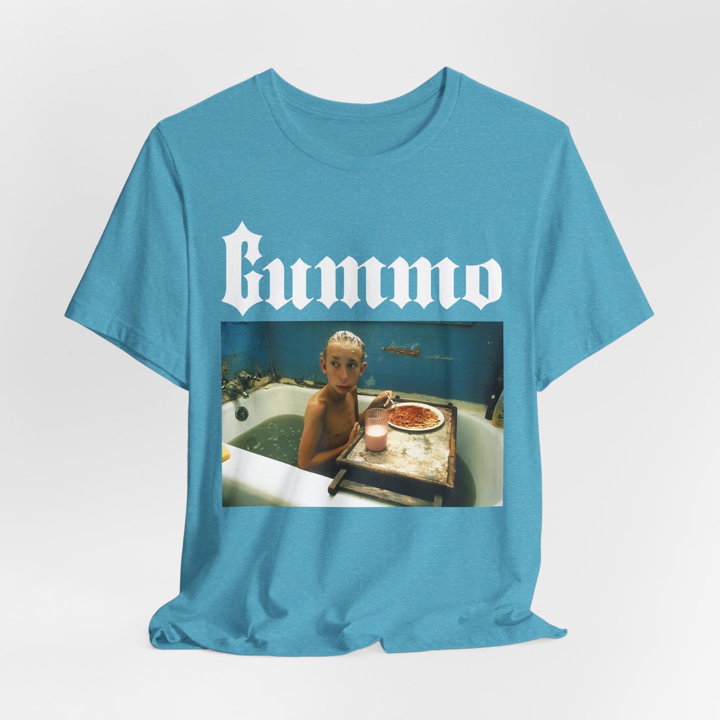 GUMMO Bathtub Spaghetti T-Shirt by CHOLONERD