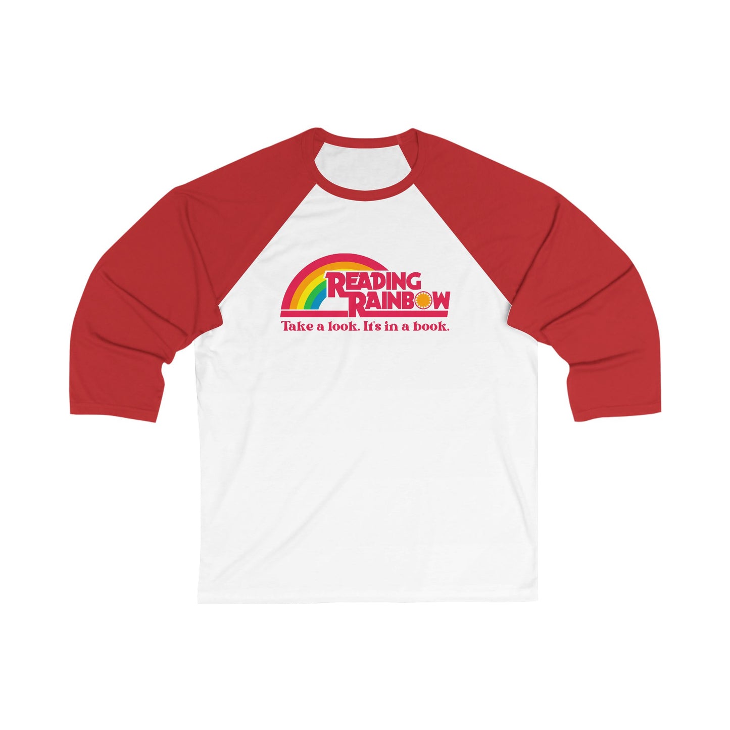 Vintage Reading Rainbow 3/4 Sleeve Baseball Shirt