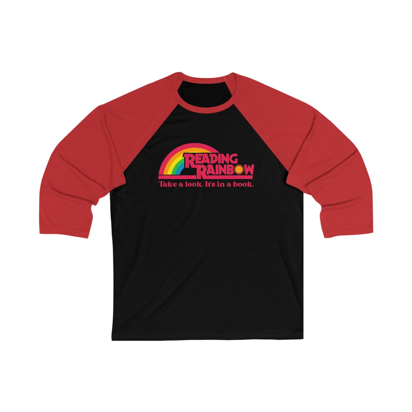 Vintage Reading Rainbow 3/4 Sleeve Baseball Shirt