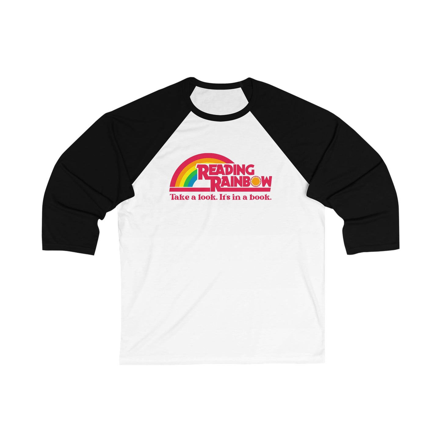 Vintage Reading Rainbow 3/4 Sleeve Baseball Shirt