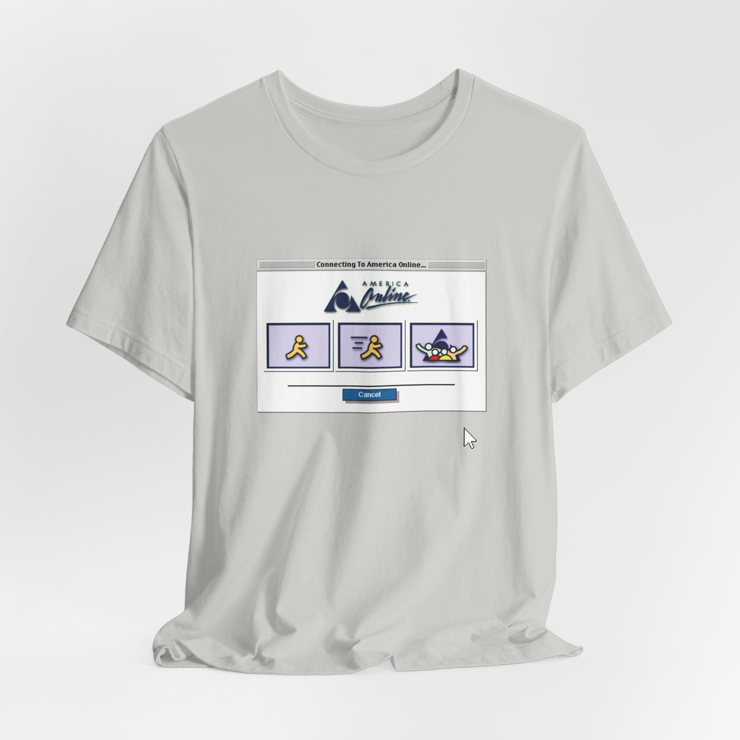 AOL Dial-Up Retro Tee - 90s Internet Nostalgia Shirt with Vintage Mouse Cursor