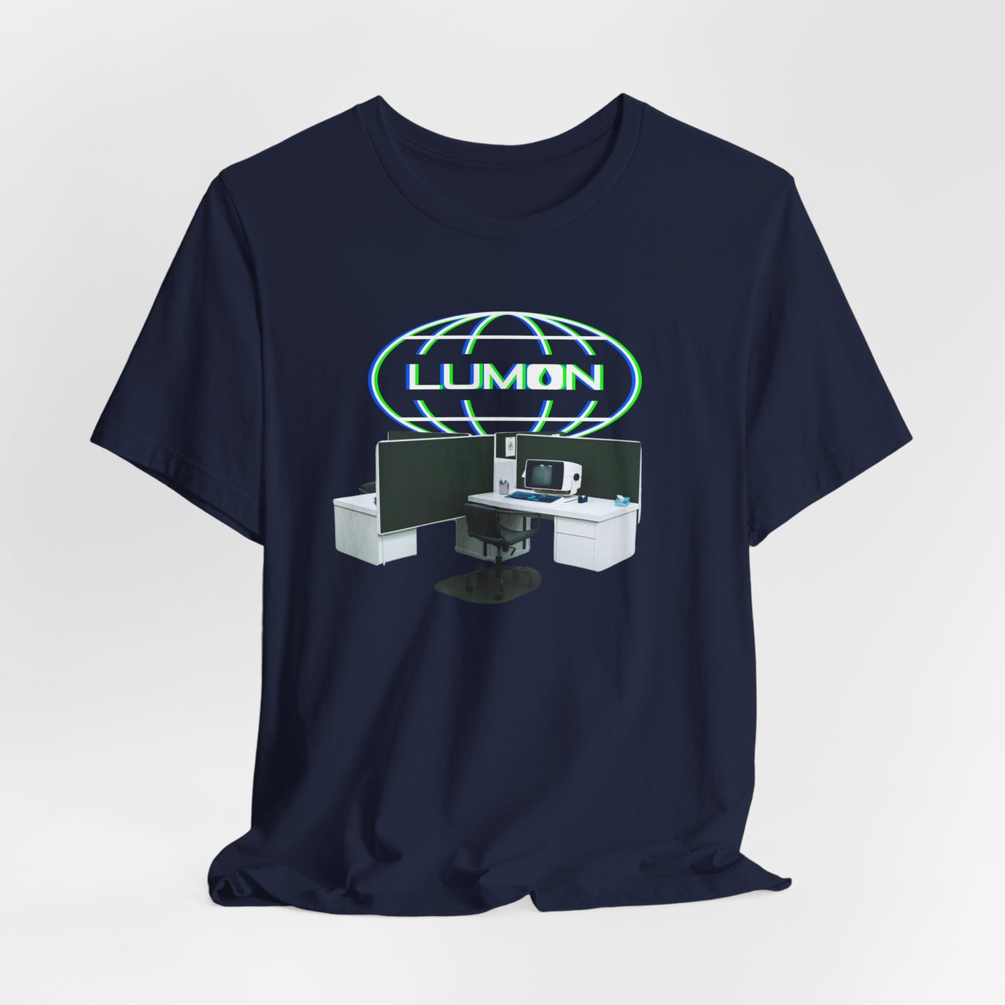 LUMON Glow Logo and Desks Graphic Tee by CHOLONERD