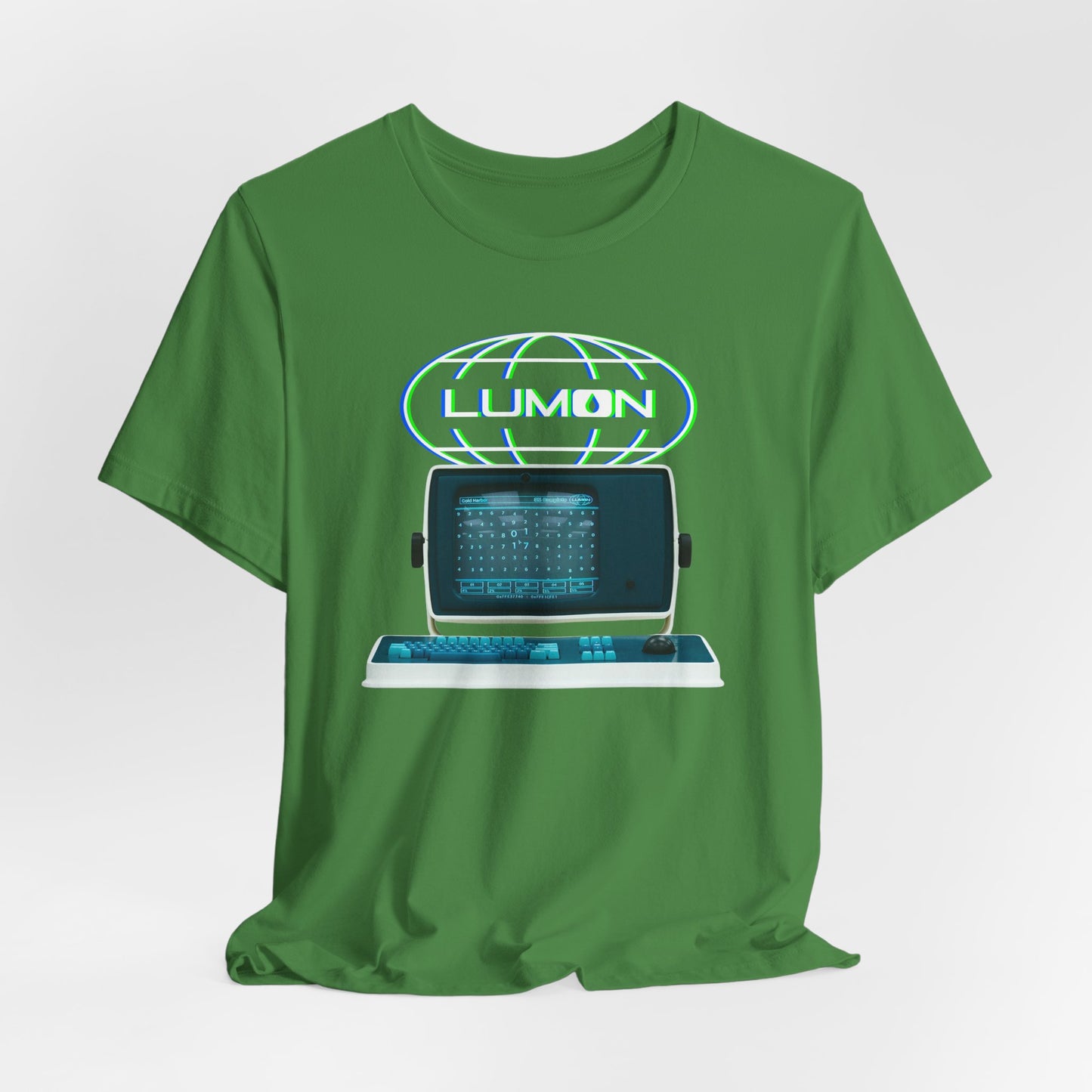 LUMON Glow Logo and Computer Graphic Tee by CHOLONERD