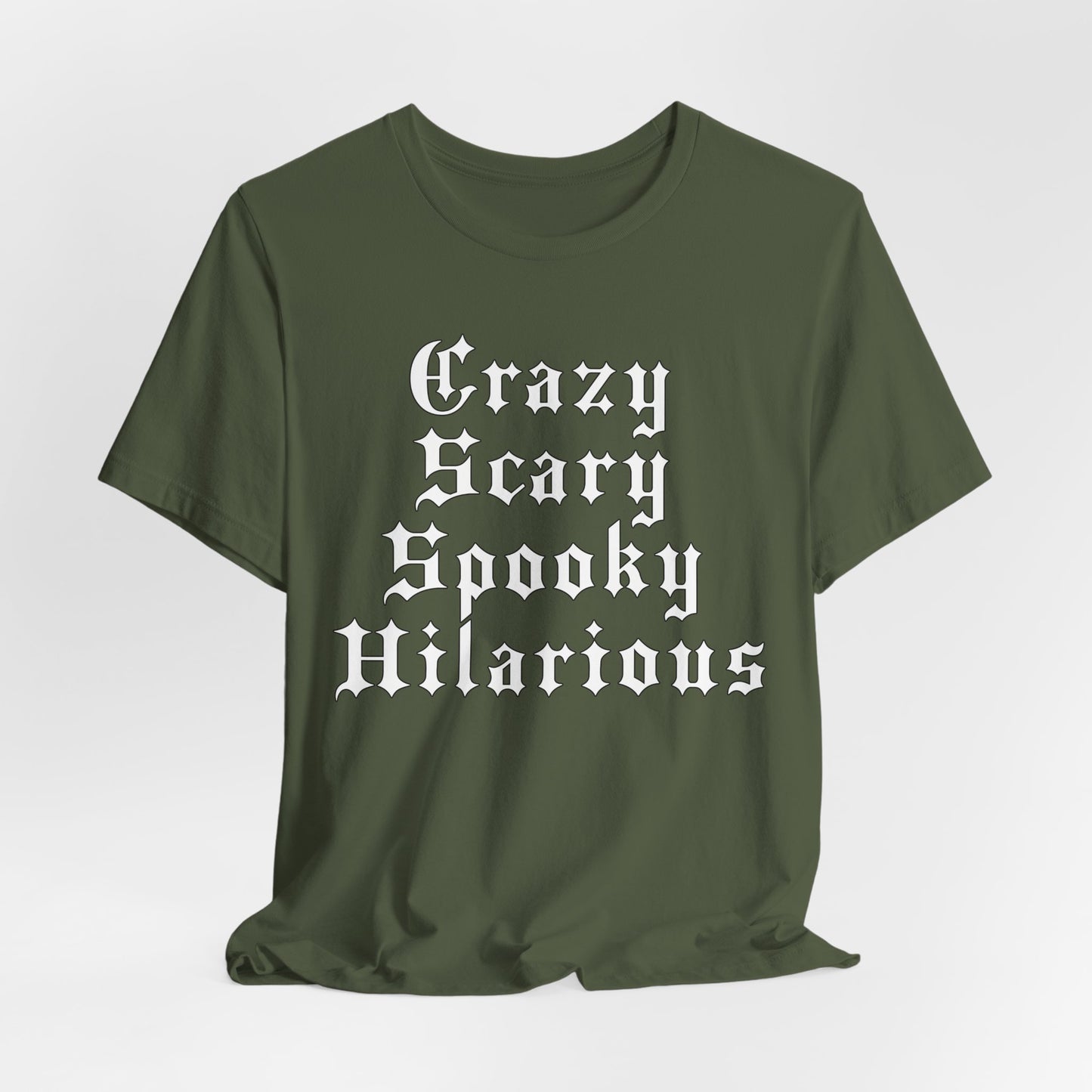 Crazy Scary Spooky Hilarious T-Shirt - TV Off GNX Kendrick Lamar-Inspired Unisex Soft Tee by CHOLONERD