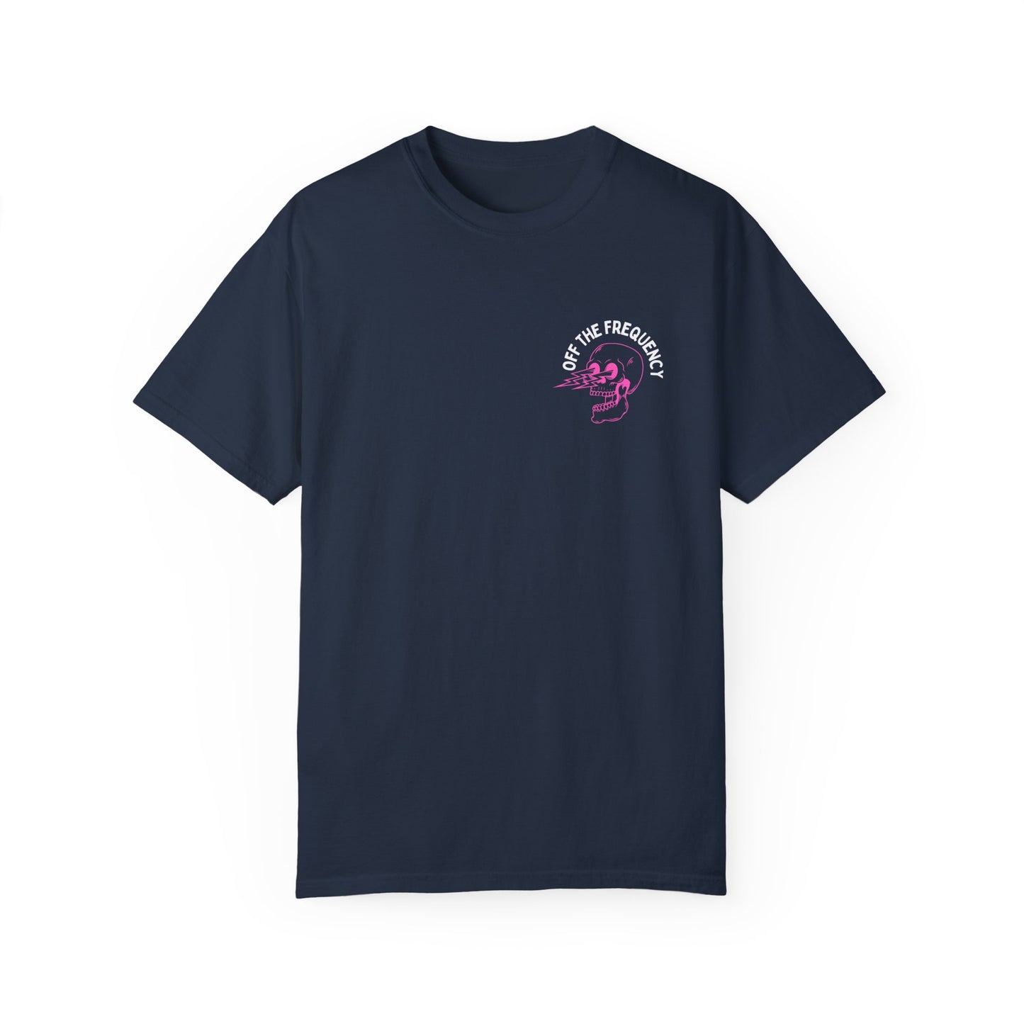 OFF THE FREQUENCY Skull Logo Tee – Comfort Colors Heavyweight Shirt