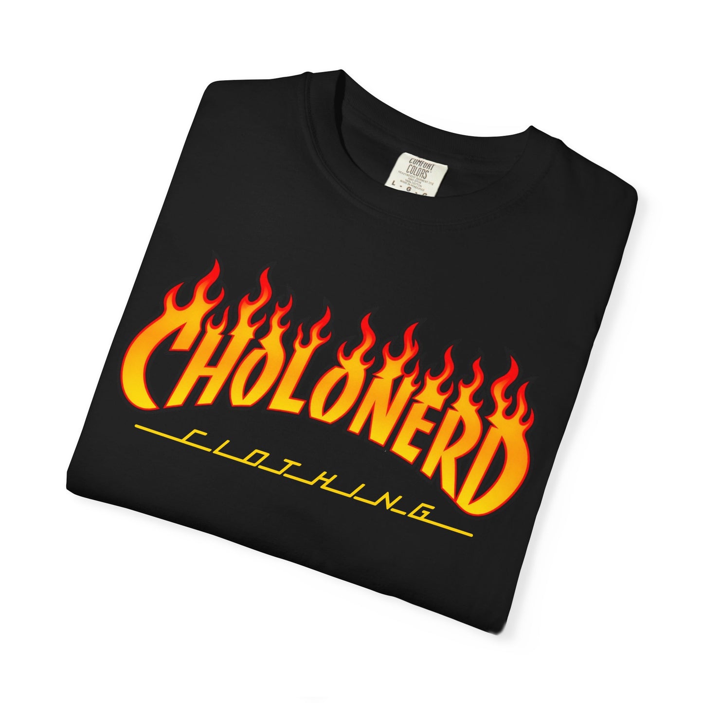 CHOLONERD Flame Logo Heavyweight T-Shirt